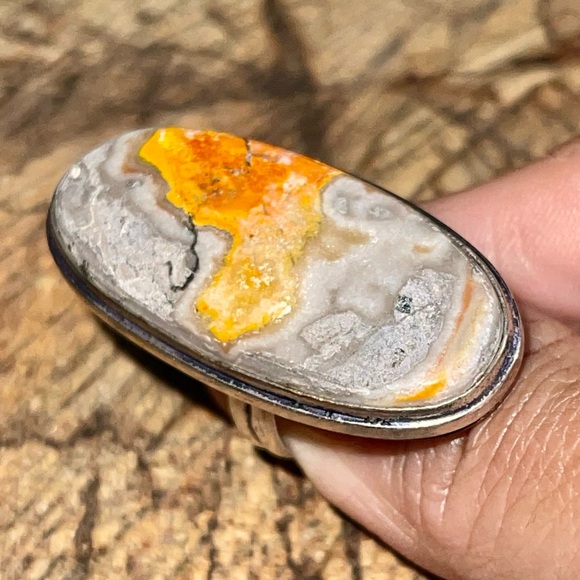 Indonesian Bumblebee Jasper Ring Size 6 - Picture 4 of 12